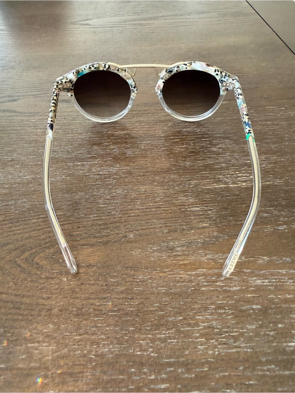 KREWE STL II sunglasses in Leopard/Crystal Acetate - Picture 2 of 6